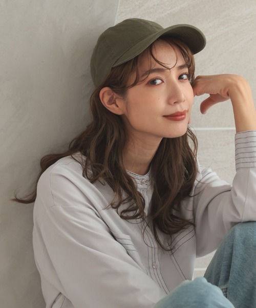 DONOBAN（ドノバン）の「ベーシック無地キャップ（キャップ・レディース・ブラウン/ベージュ/ブルー系その他/カーキ/オリーブ/ブラック/ホワイト/アイボリー/ブルー系その他2・F）」の20枚目の写真