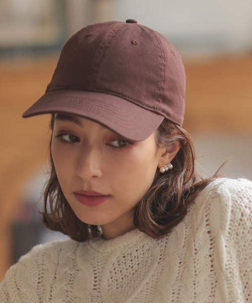 DONOBAN（ドノバン）の「ベーシック無地キャップ（キャップ・レディース・ブラウン/ベージュ/ブルー系その他/カーキ/オリーブ/ブラック/ホワイト/アイボリー/ブルー系その他2・F）」の15枚目の写真