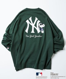 WEBオリジナル MLB×PEANUTS 別注 ビッグシルエット クルーネック