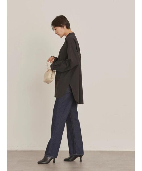AMERICAN HOLIC(アメリカンホリック)の「バンドカラーキルティングシャツチュニック(シャツ/ブラウス・レディース・ブラック/オフホワイト/マスタード・M/L)」の16枚目の写真