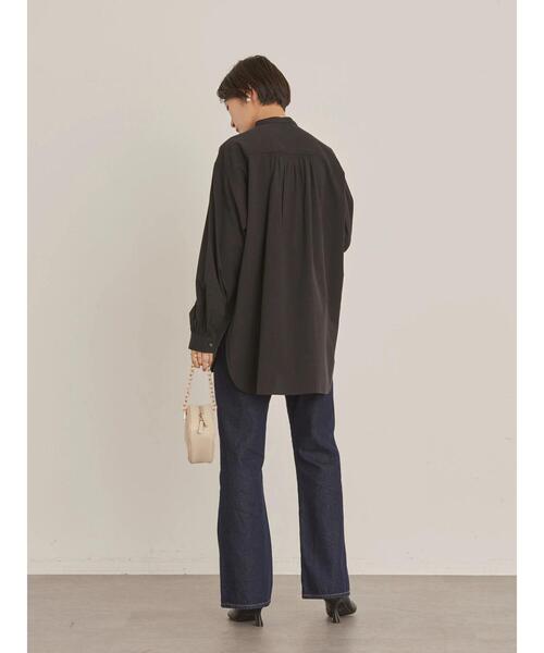 AMERICAN HOLIC(アメリカンホリック)の「バンドカラーキルティングシャツチュニック(シャツ/ブラウス・レディース・ブラック/オフホワイト/マスタード・M/L)」の17枚目の写真