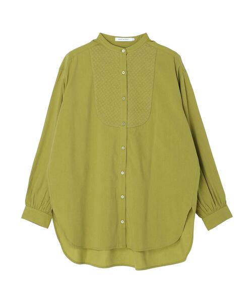AMERICAN HOLIC(アメリカンホリック)の「バンドカラーキルティングシャツチュニック(シャツ/ブラウス・レディース・ブラック/オフホワイト/マスタード・M/L)」の20枚目の写真