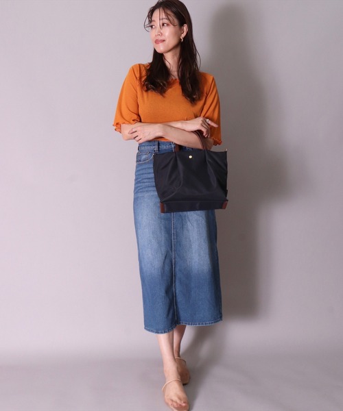 Legato Largo（レガートラルゴ）の「(LF)【Legato Largo】肩楽(かたらく) 2WAY ナイロン ショルダーバッグ（ショルダーバッグ・レディース・ライトブラウン/ブラック/ネイビー/グレー・ONE SIZE）」の21枚目の写真