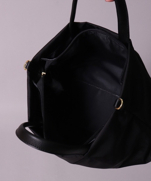 Legato Largo（レガートラルゴ）の「(LF)【Legato Largo】肩楽(かたらく) 2WAY ナイロン ショルダーバッグ（ショルダーバッグ・レディース・ライトブラウン/ブラック/ネイビー/グレー・ONE SIZE）」の8枚目の写真