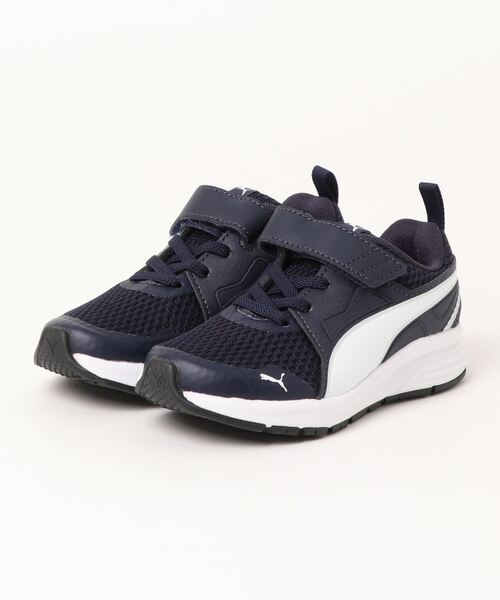 PUMA（プーマ）の「《PUMA》ピュア ジョガー V PS（スニーカー・キッズ・ネイビー/ブラック/ブルー系その他・21.0cm/17.0cm/19.0cm/18.0cm/20.0cm）」の2枚目の写真