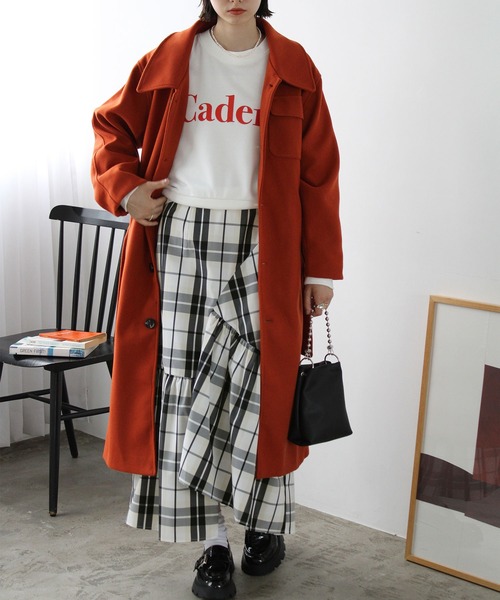 GeeRA（ジーラ）の「チェック柄イレヘムロングスカート（スカート・レディース・ブルー/オフホワイト/ブラック・SMALL/MEDIUM/LARGE）」の21枚目の写真