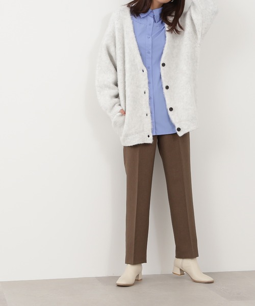 N.（N. Natural Beauty Basic）（エヌエヌナチュラルビューティーベーシック）の「【S Size Line】◆センタープレステーパードパンツ（スラックス・レディース・マスタード/ブラウン/ブルー・SMALL/MEDIUM）」の2枚目の写真