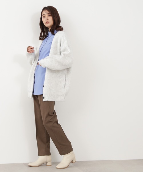 N.（N. Natural Beauty Basic）（エヌエヌナチュラルビューティーベーシック）の「【S Size Line】◆センタープレステーパードパンツ（スラックス・レディース・マスタード/ブラウン/ブルー・SMALL/MEDIUM）」の6枚目の写真