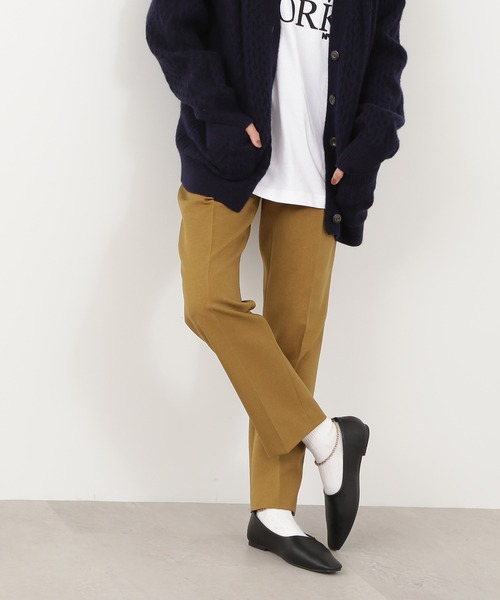 N.（N. Natural Beauty Basic）（エヌエヌナチュラルビューティーベーシック）の「【S Size Line】◆センタープレステーパードパンツ（スラックス・レディース・マスタード/ブラウン/ブルー・SMALL/MEDIUM）」の14枚目の写真