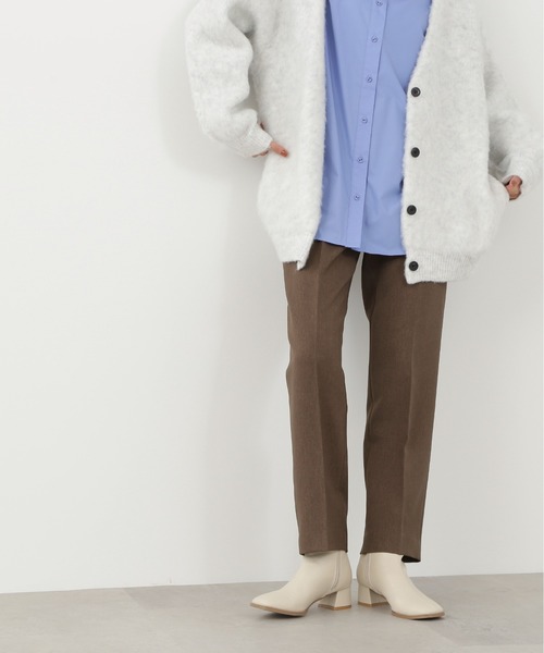 N.（N. Natural Beauty Basic）（エヌエヌナチュラルビューティーベーシック）の「【S Size Line】◆センタープレステーパードパンツ（スラックス・レディース・マスタード/ブラウン/ブルー・SMALL/MEDIUM）」の4枚目の写真