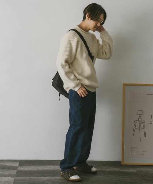 URBAN RESEARCH DOORS（アーバンリサーチドアーズ）の「ハミルトンウールロールネックニット（ニット/セーター・レディース・ネイビー/レッド/アイボリー/グレー系その他・MEDIUM/LARGE/X-LARGE）」の17枚目の写真