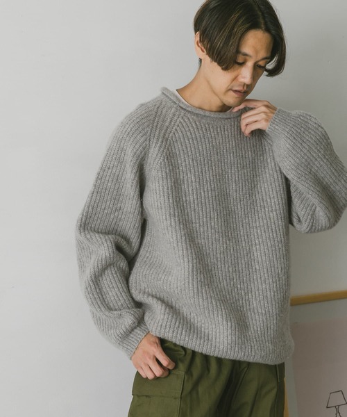 URBAN RESEARCH DOORS（アーバンリサーチドアーズ）の「ハミルトンウールロールネックニット（ニット/セーター・レディース・ネイビー/レッド/アイボリー/グレー系その他・MEDIUM/LARGE/X-LARGE）」の12枚目の写真