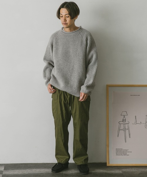 URBAN RESEARCH DOORS（アーバンリサーチドアーズ）の「ハミルトンウールロールネックニット（ニット/セーター・レディース・ネイビー/レッド/アイボリー/グレー系その他・MEDIUM/LARGE/X-LARGE）」の18枚目の写真