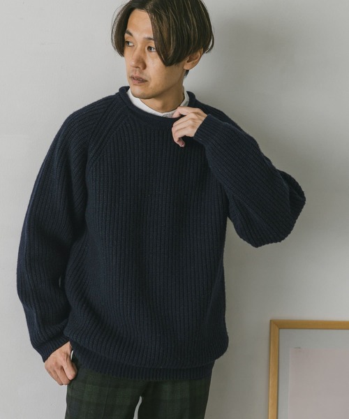 URBAN RESEARCH DOORS（アーバンリサーチドアーズ）の「ハミルトンウールロールネックニット（ニット/セーター・レディース・ネイビー/レッド/アイボリー/グレー系その他・MEDIUM/LARGE/X-LARGE）」の7枚目の写真