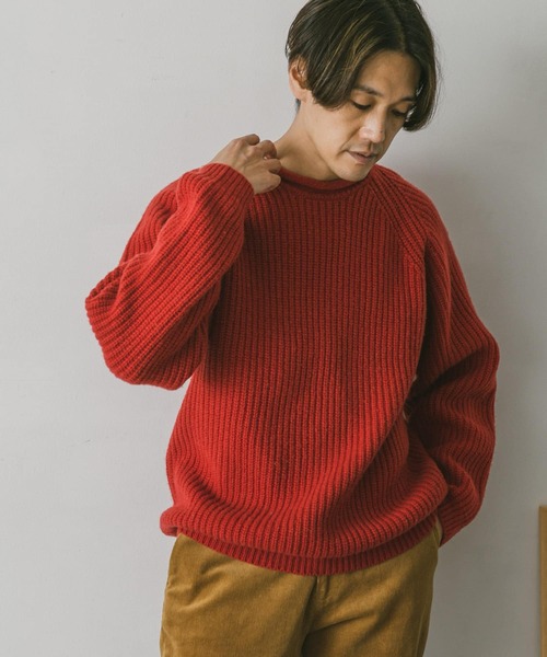 URBAN RESEARCH DOORS（アーバンリサーチドアーズ）の「ハミルトンウールロールネックニット（ニット/セーター・レディース・ネイビー/レッド/アイボリー/グレー系その他・MEDIUM/LARGE/X-LARGE）」の16枚目の写真