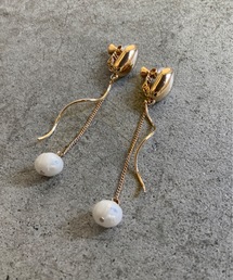 COMMON WARE | FT:ウルトラフィット 痛くない イヤリング 真鍮×パール(イヤリング)