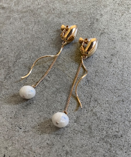 COMMON WARE（コモンウェアー）の「FT:ウルトラフィット 痛くない イヤリング 真鍮×パール（イヤリング・レディース・シルバー/ゴールド・FREE）」の4枚目の写真