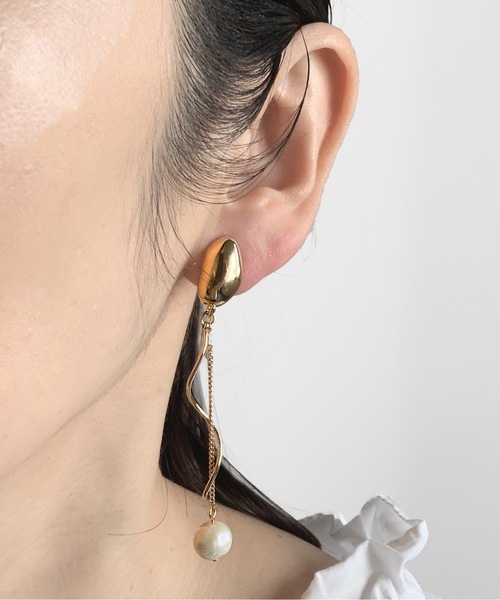 COMMON WARE（コモンウェアー）の「FT:ウルトラフィット 痛くない イヤリング 真鍮×パール（イヤリング・レディース・シルバー/ゴールド・FREE）」の10枚目の写真