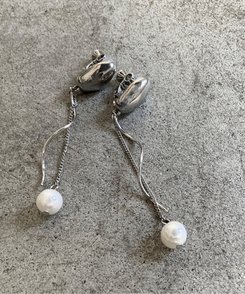 COMMON WARE（コモンウェアー）の「FT:ウルトラフィット 痛くない イヤリング 真鍮×パール（イヤリング・レディース・シルバー/ゴールド・FREE）」の9枚目の写真