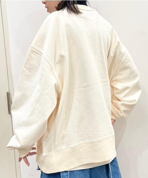 WHITELAND(ホワイトランド)の「WHITELAND/ホワイトランド/フラワースウェット(スウェット・メンズ・ホワイト系2/ピンク・F)」の3枚目の写真