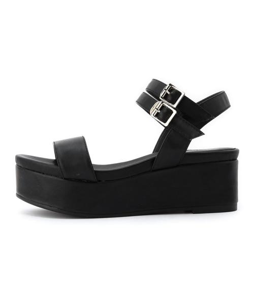 Boisson Chocolat（ボワソンショコラ）の「Tボワソンショコラ/B Iダブルストラップサンダル55（サンダル・レディース・ホワイト/その他1/ブラック・22cm/22.5cm/23.5cm/24.5cm/23cm/24cm）」の12枚目の写真