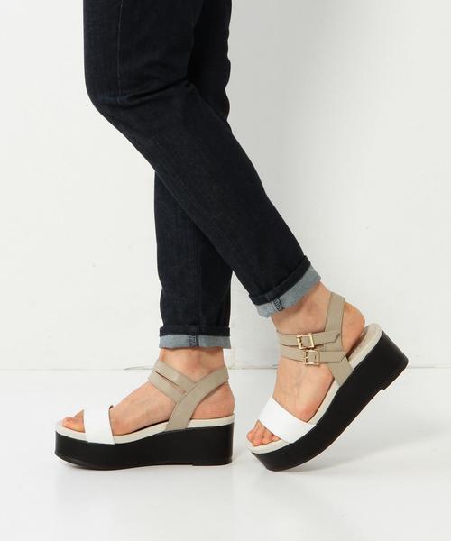 Boisson Chocolat（ボワソンショコラ）の「Tボワソンショコラ/B Iダブルストラップサンダル55（サンダル・レディース・ホワイト/その他1/ブラック・22cm/22.5cm/23.5cm/24.5cm/23cm/24cm）」の13枚目の写真