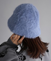 フェイクファーバケットハット