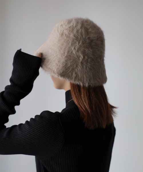 Riberry（リベリー）の「フェイクファーバケットハット（ハット・レディース・ベージュ/ブラック/グレー/ホワイト/ピンク/ブルー・FREE）」の12枚目の写真