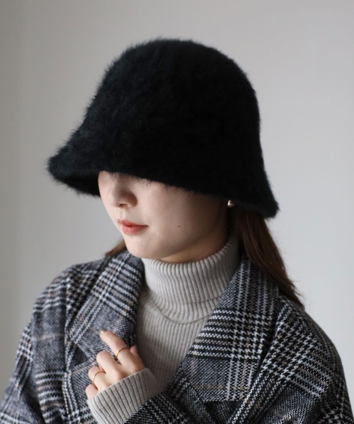 Riberry（リベリー）の「フェイクファーバケットハット（ハット・レディース・ベージュ/ブラック/グレー/ホワイト/ピンク/ブルー・FREE）」の20枚目の写真