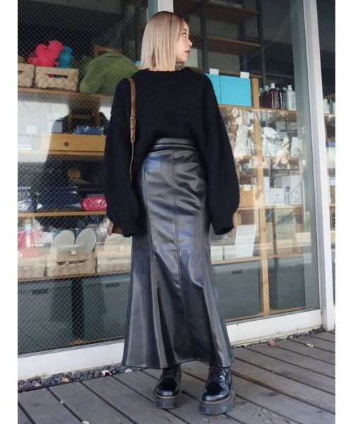 EVRIS（エヴリス）の「ファンシーヤーンニットトップス（ニット/セーター・レディース・ブルー/ブラック/パープル・FREE）」の8枚目の写真