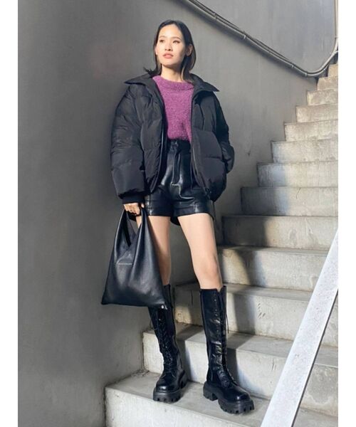 EVRIS（エヴリス）の「ファンシーヤーンニットトップス（ニット/セーター・レディース・ブルー/ブラック/パープル・FREE）」の21枚目の写真