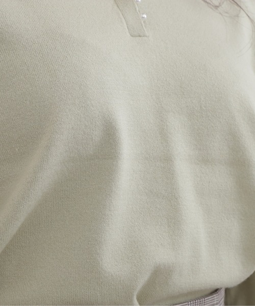 NATURAL BEAUTY BASIC（ナチュラルビューティーベーシック）の「パールスリットニット（ニット/セーター・レディース・ブラック/オフホワイト/ライトグリーン・FREE）」の21枚目の写真