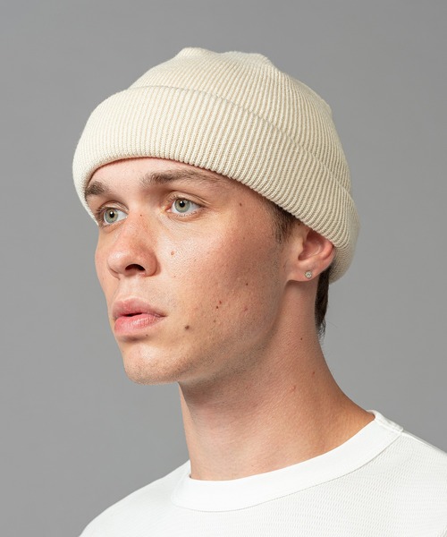 MR.OLIVE（ミスターオリーブ）の「MR.OLIVE ミスターオリーブ / Racal ラカル コラボレーションロールニットワッチ ニットキャップ / M-224101（ニットキャップ/ビーニー・メンズ・アイボリー/ネイビー/チャコールグレー/ブラック・FREE）」の5枚目の写真