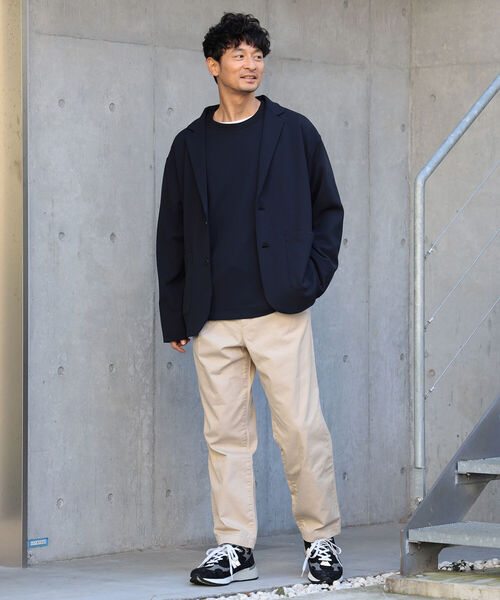B:MING by BEAMS（ビーミングバイビームス）の「B:MING by BEAMS / ダブルフェイス 梨地 イージージャケット(セットアップ対応)（テーラードジャケット・メンズ・チャコールグレー/ブラウン系その他2/ネイビー・SMALL/MEDIUM/LARGE/X-LARGE）」の8枚目の写真