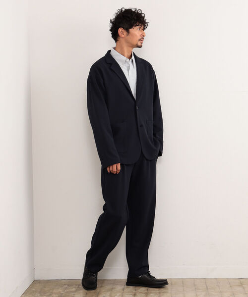 B:MING by BEAMS（ビーミングバイビームス）の「B:MING by BEAMS / ダブルフェイス 梨地 イージージャケット(セットアップ対応)（テーラードジャケット・メンズ・チャコールグレー/ブラウン系その他2/ネイビー・SMALL/MEDIUM/LARGE/X-LARGE）」の9枚目の写真