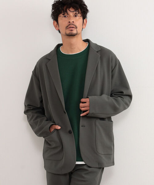 B:MING by BEAMS（ビーミングバイビームス）の「B:MING by BEAMS / ダブルフェイス 梨地 イージージャケット(セットアップ対応)（テーラードジャケット・メンズ・チャコールグレー/ブラウン系その他2/ネイビー・SMALL/MEDIUM/LARGE/X-LARGE）」の11枚目の写真