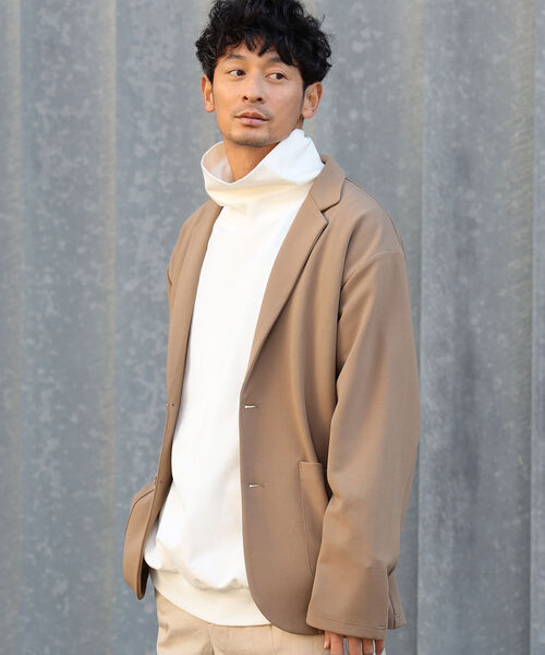 B:MING by BEAMS（ビーミングバイビームス）の「B:MING by BEAMS / ダブルフェイス 梨地 イージージャケット(セットアップ対応)（テーラードジャケット・メンズ・チャコールグレー/ブラウン系その他2/ネイビー・SMALL/MEDIUM/LARGE/X-LARGE）」の12枚目の写真