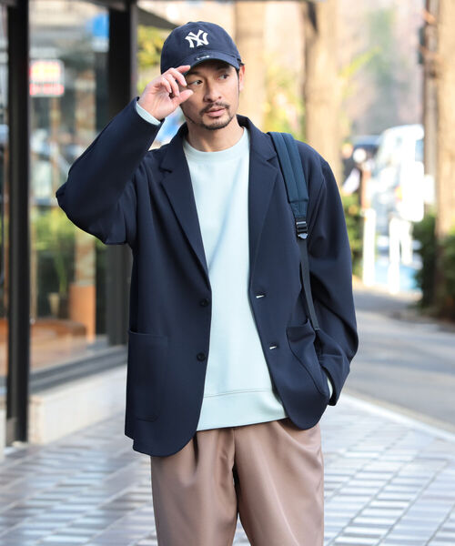 B:MING by BEAMS（ビーミングバイビームス）の「B:MING by BEAMS / ダブルフェイス 梨地 イージージャケット(セットアップ対応)（テーラードジャケット・メンズ・チャコールグレー/ブラウン系その他2/ネイビー・SMALL/MEDIUM/LARGE/X-LARGE）」の13枚目の写真