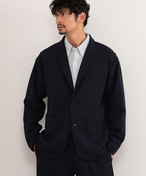 B:MING by BEAMS（ビーミングバイビームス）の「B:MING by BEAMS / ダブルフェイス 梨地 イージージャケット(セットアップ対応)（テーラードジャケット・メンズ・チャコールグレー/ブラウン系その他2/ネイビー・SMALL/MEDIUM/LARGE/X-LARGE）」の15枚目の写真