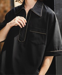 CASPER JOHN | Piping half zip polo shirts/パイピングハーフジップポロシャツ(ポロシャツ)