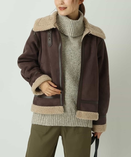 a.v.v（アーヴェヴェ）の「B3ボアジャケット（その他アウター）」 - WEAR