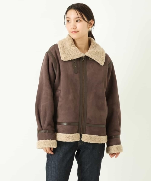 a.v.v（アーヴェヴェ）の「B3ボアジャケット（その他アウター）」 - WEAR