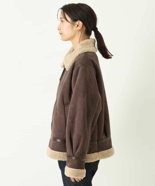 a.v.v（アーヴェヴェ）の「B3ボアジャケット（その他アウター）」 - WEAR