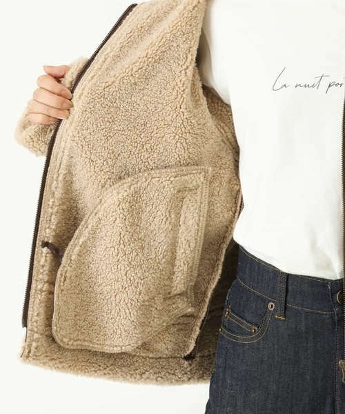 a.v.v（アーヴェヴェ）の「B3ボアジャケット（その他アウター）」 - WEAR