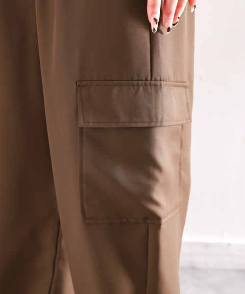 classicalelf（クラシカルエルフ）の「最旬アイテム！メンズライクミリタリーカーゴパンツ（カーゴパンツ・レディース・ブラウン/ブラック・MEDIUM/LARGE/X-LARGE/SMALL）」の7枚目の写真