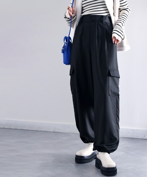 classicalelf（クラシカルエルフ）の「最旬アイテム！メンズライクミリタリーカーゴパンツ（カーゴパンツ・レディース・ブラウン/ブラック・MEDIUM/LARGE/X-LARGE/SMALL）」の13枚目の写真