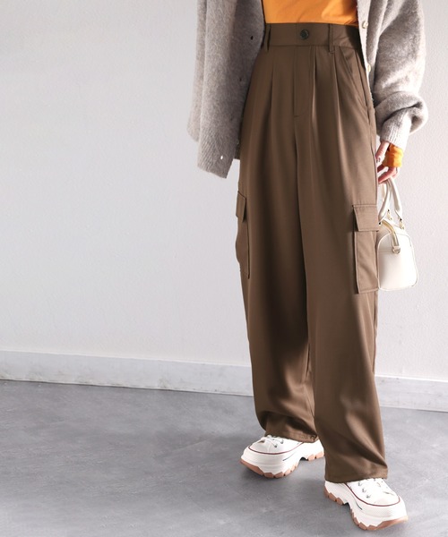 classicalelf（クラシカルエルフ）の「最旬アイテム！メンズライクミリタリーカーゴパンツ（カーゴパンツ・レディース・ブラウン/ブラック・MEDIUM/LARGE/X-LARGE/SMALL）」の17枚目の写真