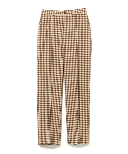 BeAMS DOT（ビームスドット）の「【WEB限定】BeAMS DOT / ギンガムチェック パンツ（その他パンツ・レディース・ブラック/ブラウン/グリーン/ネイビー・SMALL/MEDIUM）」の2枚目の写真