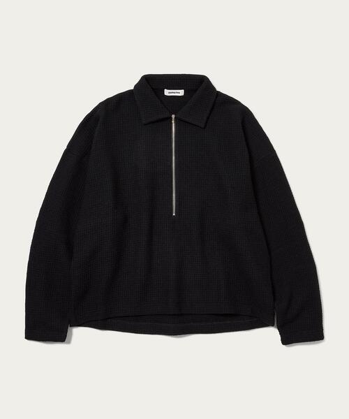 MONKEY TIME（モンキータイム）の「＜monkey time＞ LINKS JQD HALF ZIP PL/カットソー（Tシャツ/カットソー・メンズ・ケリー/ブラック・S/M/L/XL）」の16枚目の写真