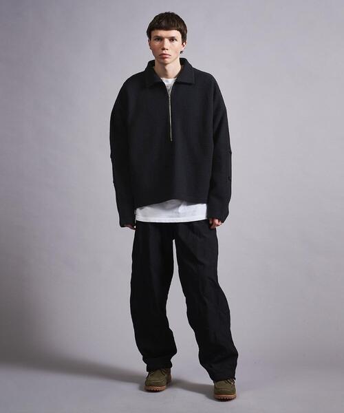 MONKEY TIME（モンキータイム）の「＜monkey time＞ LINKS JQD HALF ZIP PL/カットソー（Tシャツ/カットソー・メンズ・ケリー/ブラック・S/M/L/XL）」の13枚目の写真